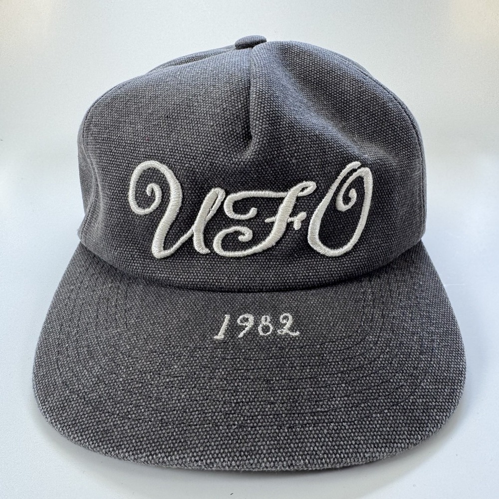 KIJUN Gray 'UFO' Camp Cap Hat Canvas Adult Unisex One Size Adjustable Gray Korea